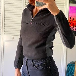 Tommy Hilfiger Black 1/4 Zip Sweater
